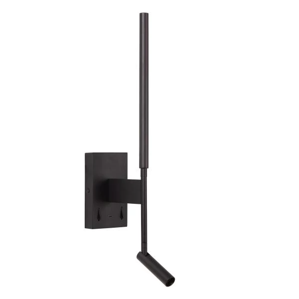 Lucide FINAN - Wandleuchte - LED - 2700K - Mit USB-Ladepunkt - Schwarz - detail 1